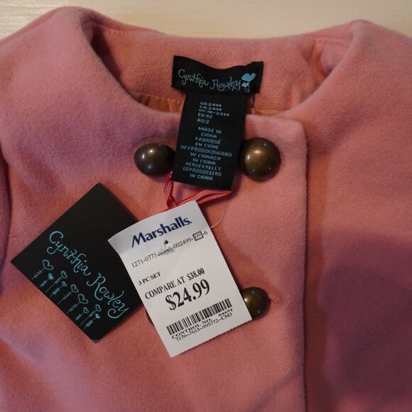 NWT Cynthia Rowley 24 Month Coat - Picture 5 of 5